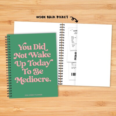 2026 Willow Creek Mediocre 6.5" x 8.5"  Weekly & Monthly Planner, Paperboard Cover (57544)