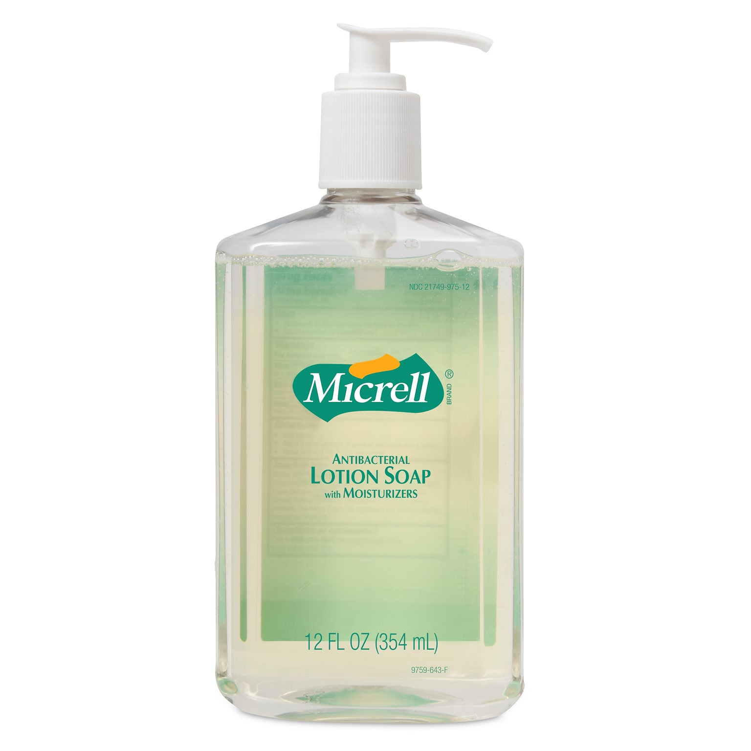 Micrell Antibacterial Liquid Hand Soap, Floral Scent, 12 Oz. (9759-12)