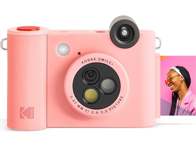 Kodak Smile+ 5 Megapixels Digital Instant Print Camera, Pink (RODSMPCAMPK)