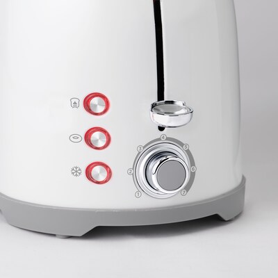 Betty Crocker 2-Slice Pop-Up Toaster, White (BC-4621W)