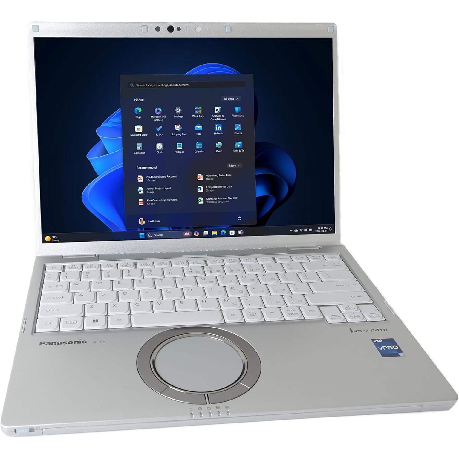 Panasonic Let’s Note 14 LCD Laptop, Intel Core i7-1370P, 32GB RAM, 512GB SSD, 10 Hours Battery, Windows 11 Pro, Silver
