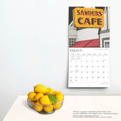 2025 BrownTrout My Old Kentucky Home Kentucky Places 12" x 12" Monthly Square Wall Calendar (9781975482992)