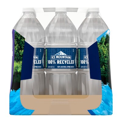 Ice Mountain 100% Natural Spring Water, 33.8 oz., 15 Bottles/Carton (11475325)