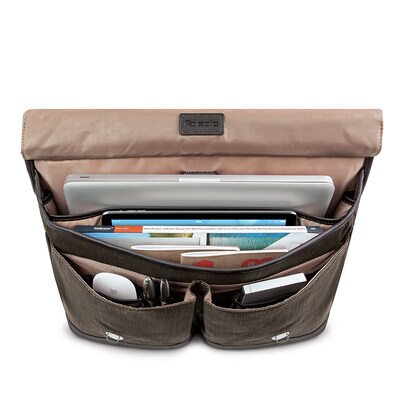 Solo New York Thompson Briefcase, Brown (EXE336-3U2)