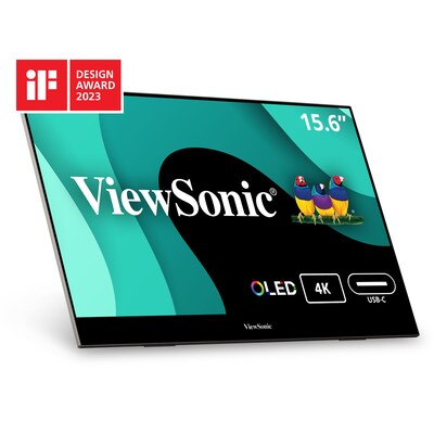 ViewSonic Portable 15.6" 60 Hz Monitor, Black (VX1655-4K-OLED)