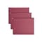 Smead Hanging File Folders, 1/5-Cut Adjustable Tab, Letter Size, Maroon, 25/Box (64073)