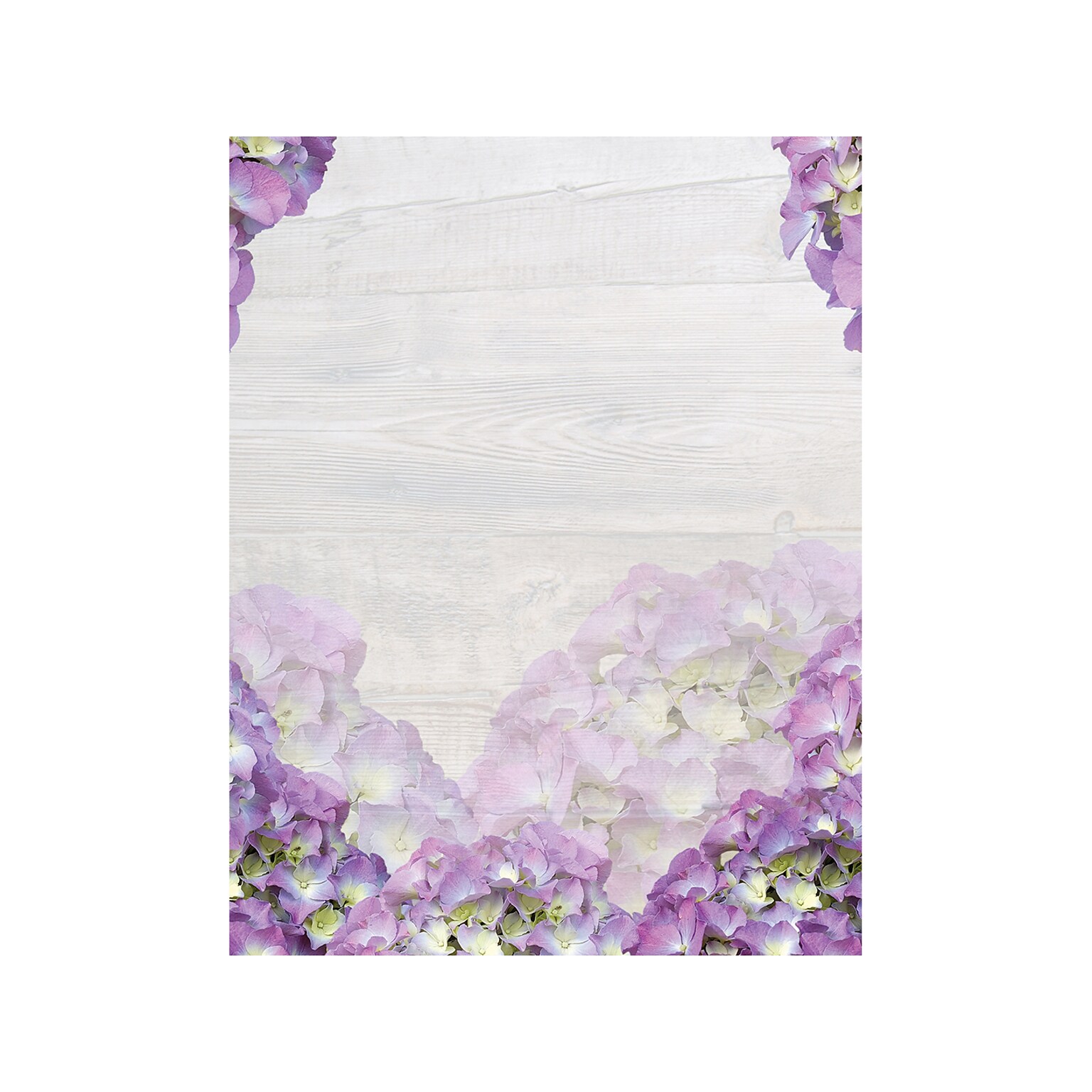 Great Papers Hydrangea Bouquet Letterhead, Multicolor, 50/Pack (2023068)