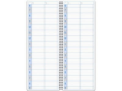 Global Printed Products 5" x 13.5" Daily Appointment Book, Kraft, 2/Pack (SPLS-0083)