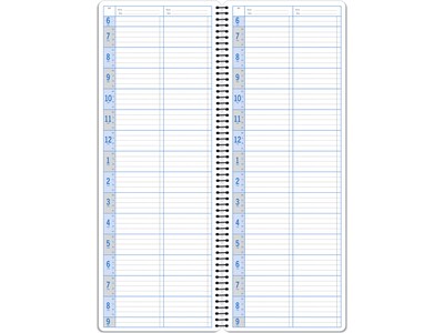 Global Printed Products 5" x 13.5" Daily Appointment Book, Kraft, 2/Pack (SPLS-0083)