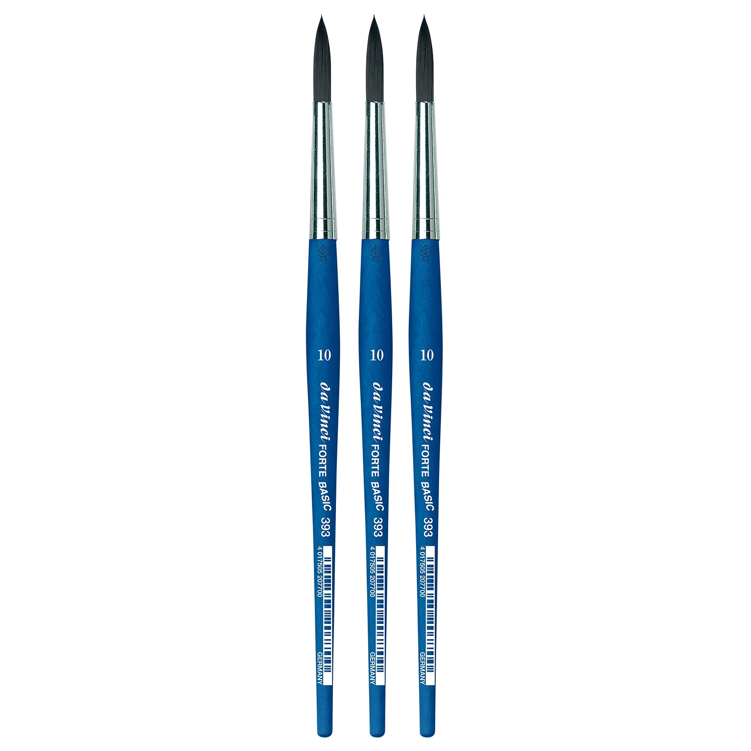 da Vinci FORTE BASIC Acrylic Synthetic Student Round Brush, 3 /Pack (DVXVA39310-3)