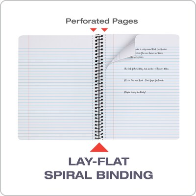 Oxford Composition Notebooks, 7.5" x 9.75", College Ruled, 80 Sheets, Assorted Colors, 4/Pack (64947)