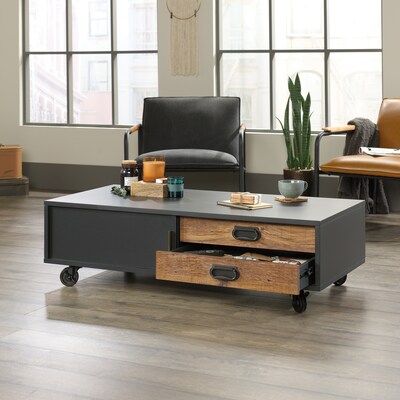 Sauder Boulevard Café 46"W x 22"D Coffee Table, Black (420645)
