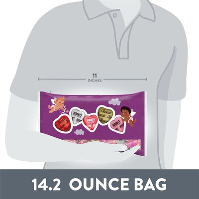 HERSHEY'S and REESE'S Assorted Flavored Hearts Valentine's Candy Bag, 14.2 oz (HEC99715)