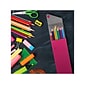 Better Office Poly Plastic Button Snap Pencil Cases, Assorted Colors, 24/Box (21700)