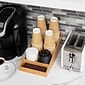 Mind Reader Coffee Condiment and Accessories Organizer, 7 Compartments, Brown (BMCOMP7-BRN)