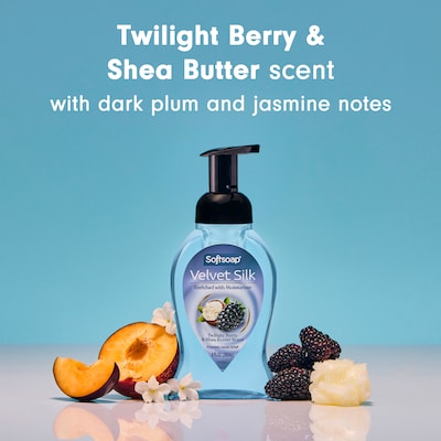 Softsoap Velvet Silk Foaming Liquid Hand Soap, Twilight Berry & Shea Butter Scent, 9 fl Oz., 6 Ct (61052556CT)