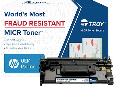 TROY 02-W1480X-001 Black High Yield MICR Toner Cartridge