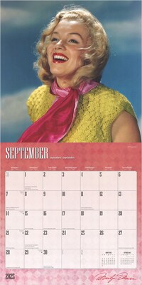 2025 BrownTrout Marilyn Monroe 12" x 12" Monthly  Wall Calendar (9781975479657)