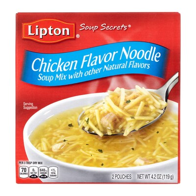 Lipton Savoury Chicken Noodle Soup, 4.2 oz, 24/Pack (307-00422)