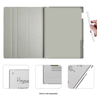 SaharaCase Venture Series Bi-Fold Folio Case for reMarkable Paper Pro, Gray (TB00430)