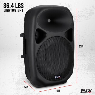 LyxPro 15 Inch Portable PA Speaker (LYXSPA15)