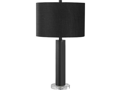 Monarch Specialties Inc. Incandescent Table Lamp, Matte Black (I 9658)