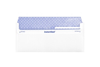 Staples Self Seal Self Seal Security Tinted #10 Double Window Envelopes, 4 1/8 x 9 1/2, White, 500/Box (ST28730-CC)