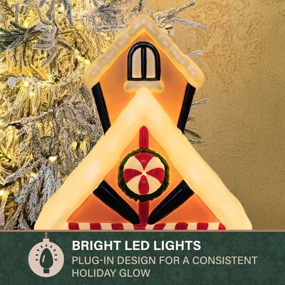 Fraser Hill Farm 32” Gingerbread House Christmas Blow Mold (FFBM-1GNB-MLT)