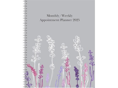 2025 House of Doolittle Wild Flower 8.5 x 11 Weekly & Monthly Planner, Paperboard Cover, Multicolo