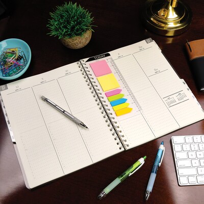 2027 Excello Brands Essential 8.5" x 11" Monthly Planner, Paperboard Cover, Multicolored (NRY27-ESN811-F5)