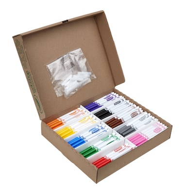 Bulk 200-Pc. Fine Tip Washable Marker Classpack - 10 Colors per pack