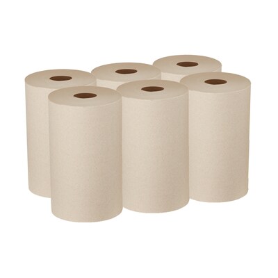Pacific Blue Ultra Hardwound Paper Towels, 1-Ply, 6 Rolls/Carton (26611)