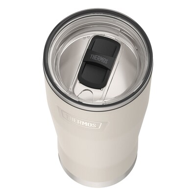 Thermos Icon Stainless Steel Vacuum Insulated Tumbler with Slide Lock, 24 oz., Sandstone (IS1122SN4)