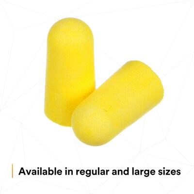 3M E-A-R TaperFit Uncorded Earplugs, 32 dB, Yellow, 200/Box (312-1219)