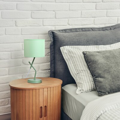 Simple Designs Abstract 17.13" LED Table Lamp, Green (LT1172-GRN)