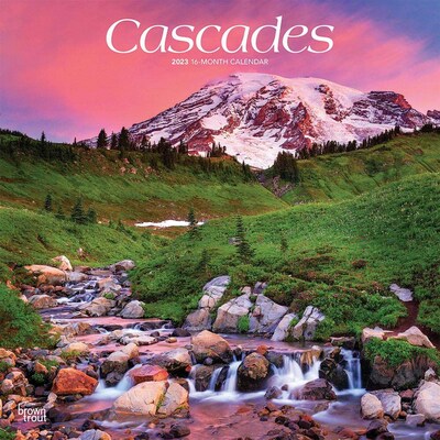 2023 BrownTrout Cascades 12 x 12 Monthly Wall Calendar (9781975451424)