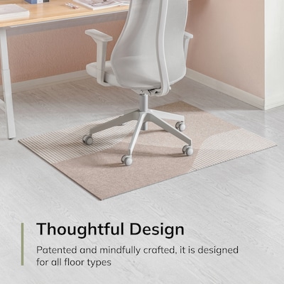 Anji Mountain Rug'd Carpet & Hard Floor Chair Mat, 40" x 54", Woven Wave (AMB9045-4054)