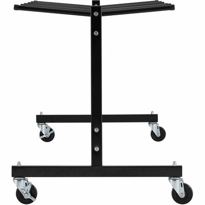 Lorell Steel Folding Chair Trolley, 30.8" x 35.8" x 68", Black (LLR62521)