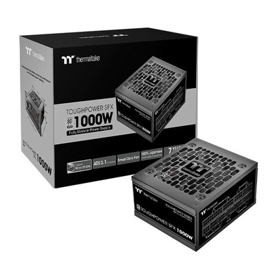 Thermaltake Toughpower SFX Platinum 1000W ATX 3.1 80 PLUS Platinum Internal Power Supply, Black (PSSTP1000FNFAPU)