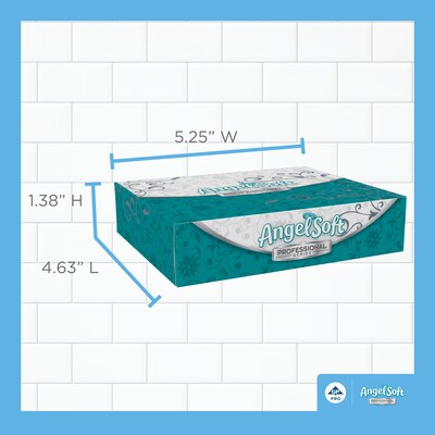 Angel Soft Professional Series Standard Facial Tissue, 2-Ply, 50 Sheets/Box, 60/Carton (48550)
