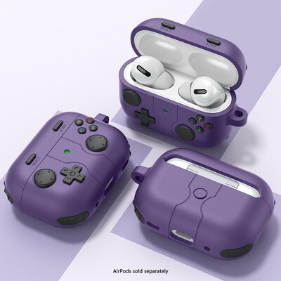 SaharaCase Inspire Series Silicone Case with Premium Clip for Airpods Pro 3, Shock Absorbing, Purple Orchid (HP00227)