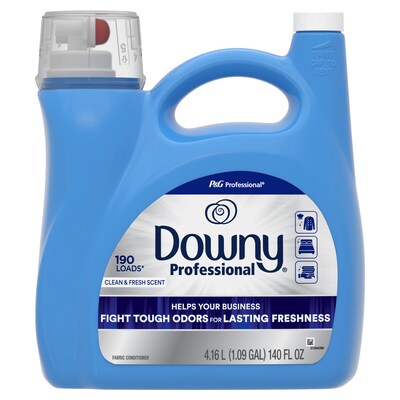 Downy Professional Liquid Fabric Softener, Clean & Fresh, 190 Loads, 140 oz. (14052)