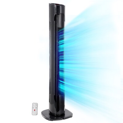 Vie Air 30 Oscillating Tower Fan, 3-Speed, Black (935122388M)