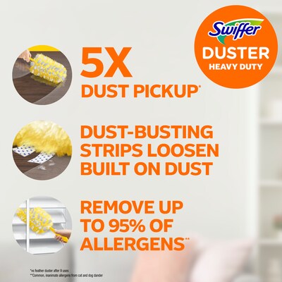 Swiffer Heavy Duty Duster Blend Refills, Yellow, 11 Dusters/Box (99035)