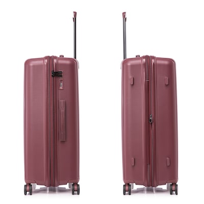 DUKAP Airley 29.92" Hardside Suitcase, 4-Wheeled Spinner, TSA Checkpoint Friendly, Wine (DKAIR00L-WIN)