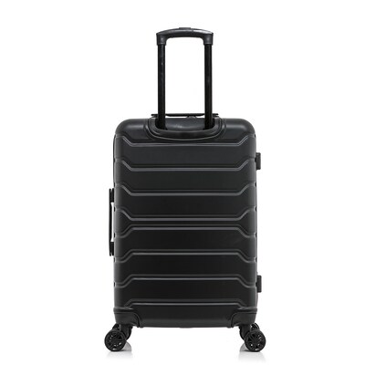 InUSA Trend 24" Hardside Suitcase, 4-Wheeled Spinner, TSA Checkpoint Friendly, Black (IUTRE00M-BLK)