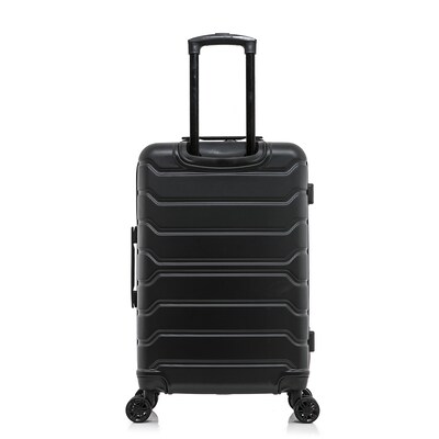 InUSA Trend 27.52" Hardside Suitcase, 4-Wheeled Spinner, Black (IUTRE00M-BLK)