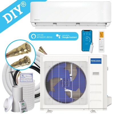 MRCOOL DIY 4th Generation E Star 36K BTU Single Zone Ductless Heat Pump Complete System, 230 V, 18 S