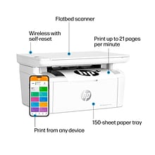 HP LaserJet MFP M140we Wireless All-in-One Printer, Scan Copy, 6 Months Free Toner with HP+, Best fo
