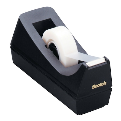 Scotch Desktop Dispenser, 2.7, 1 Core, Black (MMMC38BK)